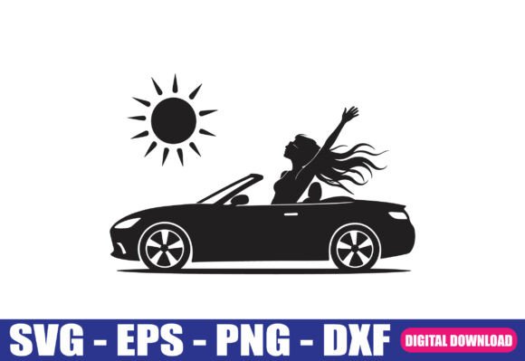 Download Summer Freedom Car SVG Cut File - Premium Resources
