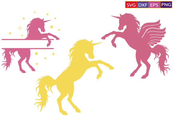 Download Unicorn Svg,Unicorn Split Monogram Svg - Unicorn Collection