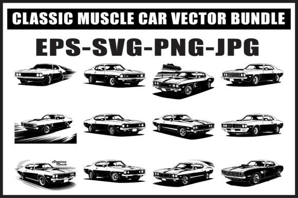 Download Classic Muscle Car SVG Bundle - Car svg Collection